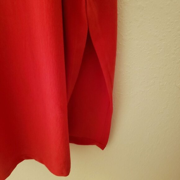 Misslook Oversize Red Hooded Wool  Blend Poncho Top Fits up to 2x EUC - Picture 5 of 7